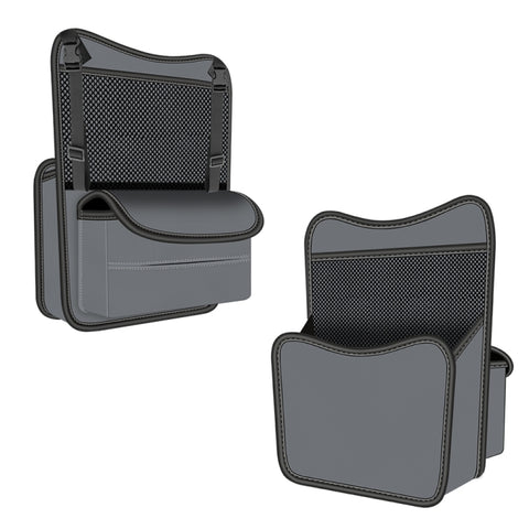 3054 Napa Texture Leather Car Center Console Storage Bag, 3054 (Olive Green), 3054 (Black), 3054 (Grey), 3054 (Brown)