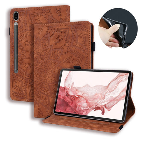 Calf Texture Embossed Leather Tablet Case, For Galaxy Tab S12+, For Galaxy Tab S12 Utra /S11 Ultra /S10 Ultra, For Galaxy Tab A11+ / A9+, For Galaxy Tab A11 / A9, For Galaxy Tab S11 / S10 / S9 FE, For Galaxy Tab S10 Lite / S10 FE, For Galaxy Tab S11   ...
