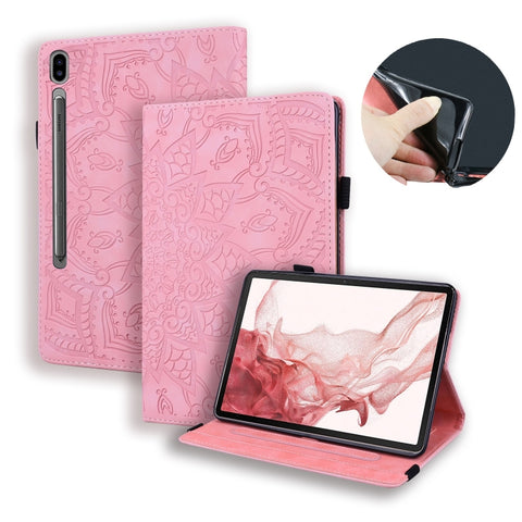 Calf Texture Embossed Leather Tablet Case, For Galaxy Tab S12+, For Galaxy Tab S12 Utra /S11 Ultra /S10 Ultra, For Galaxy Tab A11+ / A9+, For Galaxy Tab A11 / A9, For Galaxy Tab S11 / S10 / S9 FE, For Galaxy Tab S10 Lite / S10 FE, For Galaxy Tab S11   ...