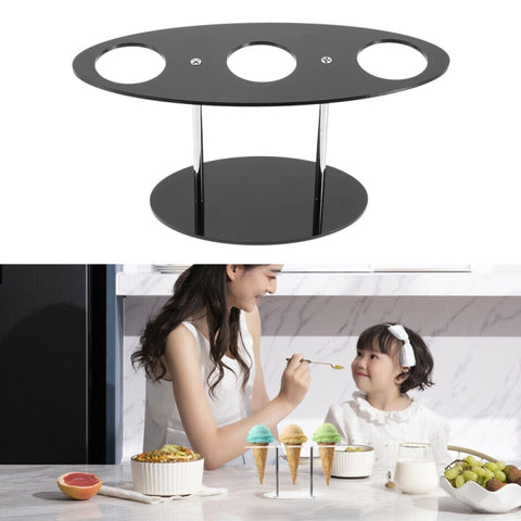 YX035 Acrylic Ice Cream Cone Rack Ice Cream Display Stand