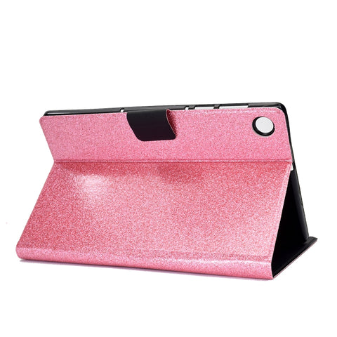 Glitter Powder Leather Tablet Case with Sleep / Wake-up Function, For Samsung Galaxy Tab A11+ / A9+