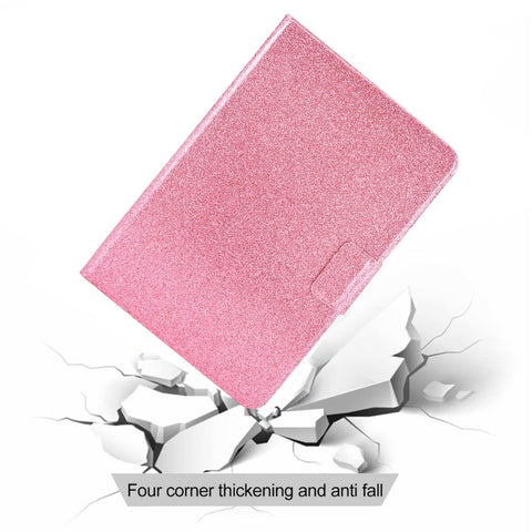 Glitter Powder Leather Tablet Case with Sleep / Wake-up Function, For Samsung Galaxy Tab A11+ / A9+