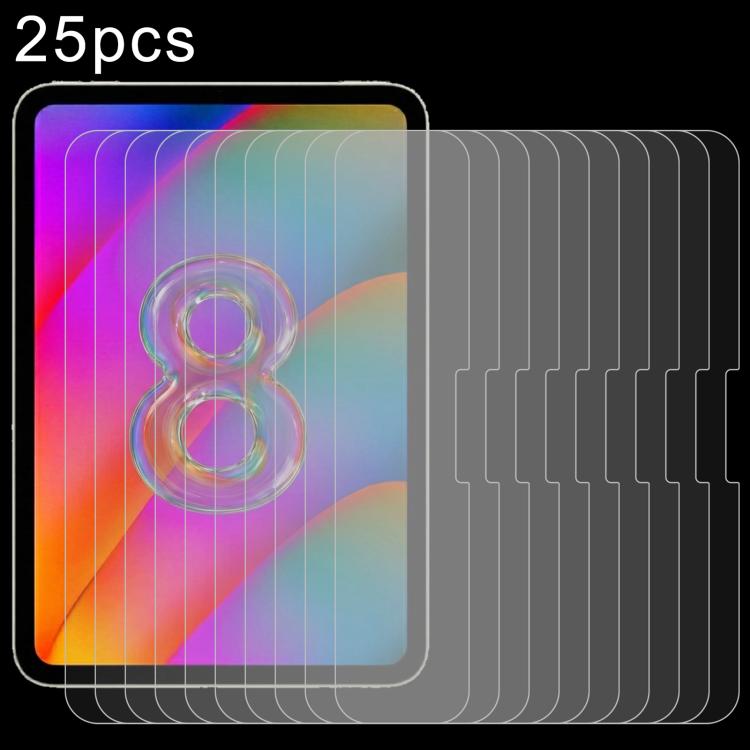 25 PCS/Pack 0.3mm 9H Explosion-proof Tempered Tablet Glass Film, For iPad mini 8 2026, For iPad mini 2024, For iPad Air 6