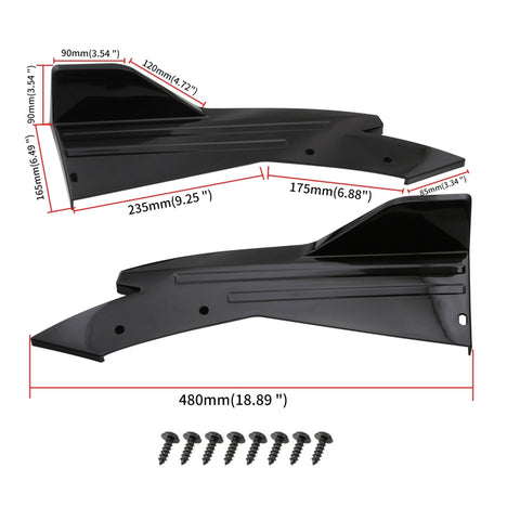 Car Universal Rear Corner Cover Rear Bumper Protective Corner Rear Lip Rear Shovel, Rear Corner Cover