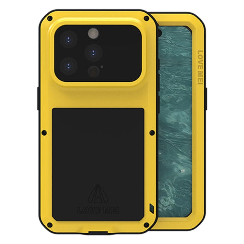 LOVE MEI Metal Shockproof Life Waterproof Dustproof Phone Case, For iPhone 18 Pro / 17 Pro, For iPhone 18 Pro Max / 17 Pro Max, For iPhone 17, For iPhone 16 Pro Max, For iPhone 16 Pro, For iPhone 16, For iPhone 15 Pro Max, For iPhone 15 Pro