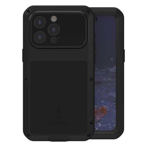 LOVE MEI Metal Shockproof Life Waterproof Dustproof Phone Case, For iPhone 18 Pro / 17 Pro, For iPhone 18 Pro Max / 17 Pro Max, For iPhone 17, For iPhone 16 Pro Max, For iPhone 16 Pro, For iPhone 16, For iPhone 15 Pro Max, For iPhone 15 Pro