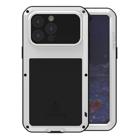 LOVE MEI Metal Shockproof Life Waterproof Dustproof Phone Case, For iPhone 18 Pro / 17 Pro, For iPhone 18 Pro Max / 17 Pro Max, For iPhone 17, For iPhone 16 Pro Max, For iPhone 16 Pro, For iPhone 16, For iPhone 15 Pro Max, For iPhone 15 Pro