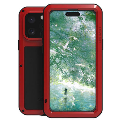 LOVE MEI Metal Shockproof Life Waterproof Dustproof Phone Case, For iPhone 18 Pro / 17 Pro, For iPhone 18 Pro Max / 17 Pro Max, For iPhone 17, For iPhone 16 Pro Max, For iPhone 16 Pro, For iPhone 16, For iPhone 15 Pro Max, For iPhone 15 Pro
