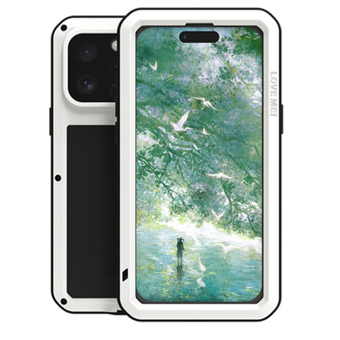 LOVE MEI Metal Shockproof Life Waterproof Dustproof Phone Case, For iPhone 18 Pro / 17 Pro, For iPhone 18 Pro Max / 17 Pro Max, For iPhone 17, For iPhone 16 Pro Max, For iPhone 16 Pro, For iPhone 16, For iPhone 15 Pro Max, For iPhone 15 Pro
