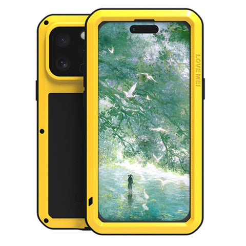 LOVE MEI Metal Shockproof Life Waterproof Dustproof Phone Case, For iPhone 18 Pro / 17 Pro, For iPhone 18 Pro Max / 17 Pro Max, For iPhone 17, For iPhone 16 Pro Max, For iPhone 16 Pro, For iPhone 16, For iPhone 15 Pro Max, For iPhone 15 Pro