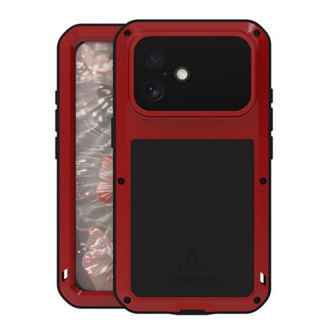 LOVE MEI Metal Shockproof Life Waterproof Dustproof Phone Case, For iPhone 18 Pro / 17 Pro, For iPhone 18 Pro Max / 17 Pro Max, For iPhone 17, For iPhone 16 Pro Max, For iPhone 16 Pro, For iPhone 16, For iPhone 15 Pro Max, For iPhone 15 Pro