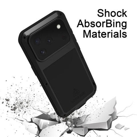 LOVE MEI Metal Shockproof Life Waterproof Dustproof Phone Case, For iPhone 18 Pro / 17 Pro, For iPhone 18 Pro Max / 17 Pro Max, For iPhone 17, For iPhone 16 Pro Max, For iPhone 16 Pro, For iPhone 16, For iPhone 15 Pro Max, For iPhone 15 Pro
