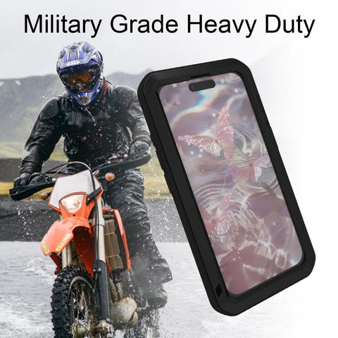 LOVE MEI Metal Shockproof Life Waterproof Dustproof Phone Case, For iPhone 18 Pro / 17 Pro, For iPhone 18 Pro Max / 17 Pro Max, For iPhone 17, For iPhone 16 Pro Max, For iPhone 16 Pro, For iPhone 16, For iPhone 15 Pro Max, For iPhone 15 Pro