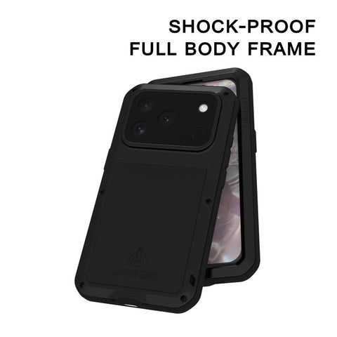 LOVE MEI Metal Shockproof Life Waterproof Dustproof Phone Case, For iPhone 18 Pro / 17 Pro, For iPhone 18 Pro Max / 17 Pro Max, For iPhone 17, For iPhone 16 Pro Max, For iPhone 16 Pro, For iPhone 16, For iPhone 15 Pro Max, For iPhone 15 Pro