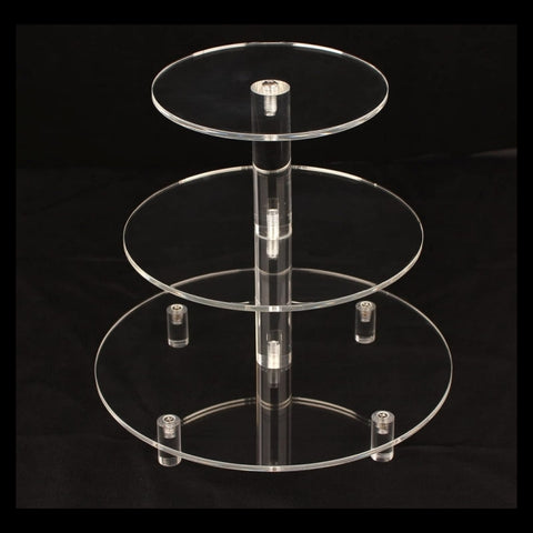 YX062 3 Tier Acrylic Circular Cupcake Stand, YX062