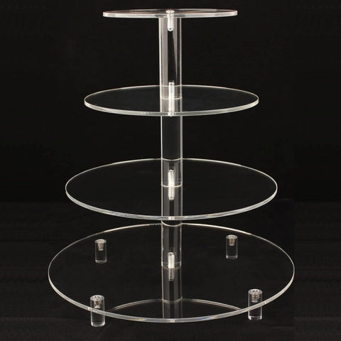 YX064 4 Tier Acrylic Circular Cupcake Stand, YX064