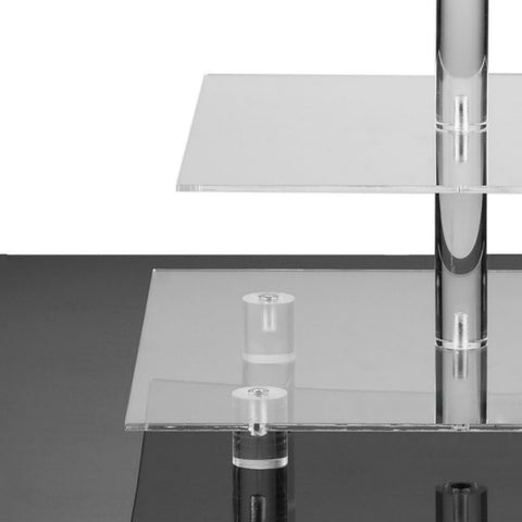 YX065 4 Tier Acrylic Square Cupcake Stand, YX065