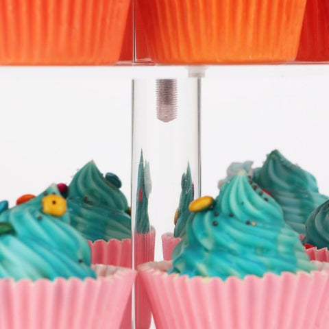 YX065 4 Tier Acrylic Square Cupcake Stand, YX065