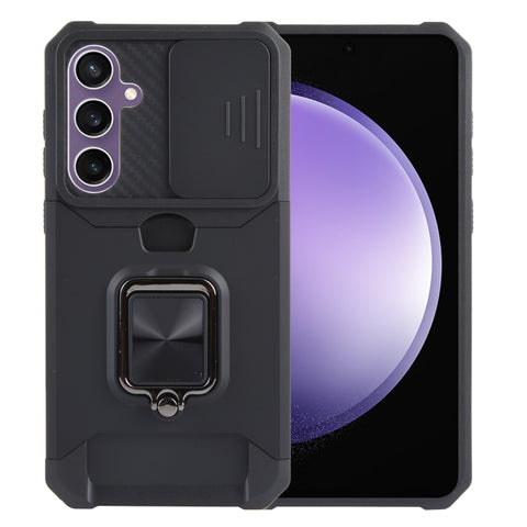 Camera Shield Card Slot PC+TPU Phone Case, For Samsung Galaxy S24 Ultra 5G, For Samsung Galaxy S23 FE 5G, For Samsung Galaxy A55, For Samsung Galaxy S24+ 5G, For Samsung Galaxy A35, For Samsung Galaxy S24 5G, For Samsung Galaxy A15, For Samsung Galaxy A25