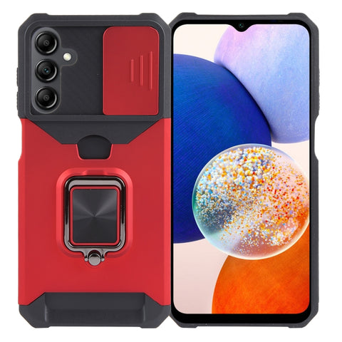 Camera Shield Card Slot PC+TPU Phone Case, For Samsung Galaxy S24 Ultra 5G, For Samsung Galaxy S23 FE 5G, For Samsung Galaxy A55, For Samsung Galaxy S24+ 5G, For Samsung Galaxy A35, For Samsung Galaxy S24 5G, For Samsung Galaxy A15, For Samsung Galaxy A25
