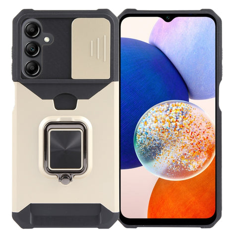 Camera Shield Card Slot PC+TPU Phone Case, For Samsung Galaxy S24 Ultra 5G, For Samsung Galaxy S23 FE 5G, For Samsung Galaxy A55, For Samsung Galaxy S24+ 5G, For Samsung Galaxy A35, For Samsung Galaxy S24 5G, For Samsung Galaxy A15, For Samsung Galaxy A25