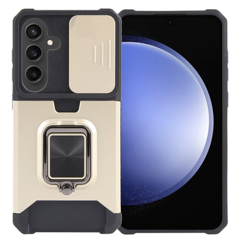 Camera Shield Card Slot PC+TPU Phone Case, For Samsung Galaxy S24 Ultra 5G, For Samsung Galaxy S23 FE 5G, For Samsung Galaxy A55, For Samsung Galaxy S24+ 5G, For Samsung Galaxy A35, For Samsung Galaxy S24 5G, For Samsung Galaxy A15, For Samsung Galaxy A25