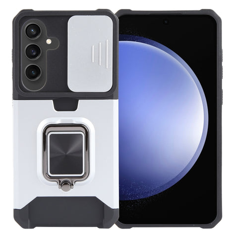 Camera Shield Card Slot PC+TPU Phone Case, For Samsung Galaxy S24 Ultra 5G, For Samsung Galaxy S23 FE 5G, For Samsung Galaxy A55, For Samsung Galaxy S24+ 5G, For Samsung Galaxy A35, For Samsung Galaxy S24 5G, For Samsung Galaxy A15, For Samsung Galaxy A25