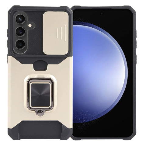 Camera Shield Card Slot PC+TPU Phone Case, For Samsung Galaxy S24 Ultra 5G, For Samsung Galaxy S23 FE 5G, For Samsung Galaxy A55, For Samsung Galaxy S24+ 5G, For Samsung Galaxy A35, For Samsung Galaxy S24 5G, For Samsung Galaxy A15, For Samsung Galaxy A25