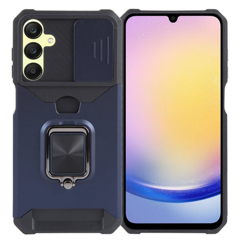 Camera Shield Card Slot PC+TPU Phone Case, For Samsung Galaxy S24 Ultra 5G, For Samsung Galaxy S23 FE 5G, For Samsung Galaxy A55, For Samsung Galaxy S24+ 5G, For Samsung Galaxy A35, For Samsung Galaxy S24 5G, For Samsung Galaxy A15, For Samsung Galaxy A25