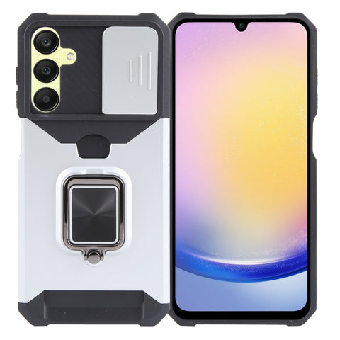 Camera Shield Card Slot PC+TPU Phone Case, For Samsung Galaxy S24 Ultra 5G, For Samsung Galaxy S23 FE 5G, For Samsung Galaxy A55, For Samsung Galaxy S24+ 5G, For Samsung Galaxy A35, For Samsung Galaxy S24 5G, For Samsung Galaxy A15, For Samsung Galaxy A25