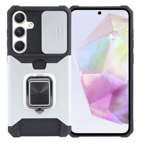 Camera Shield Card Slot PC+TPU Phone Case, For Samsung Galaxy S24 Ultra 5G, For Samsung Galaxy S23 FE 5G, For Samsung Galaxy A55, For Samsung Galaxy S24+ 5G, For Samsung Galaxy A35, For Samsung Galaxy S24 5G, For Samsung Galaxy A15, For Samsung Galaxy A25