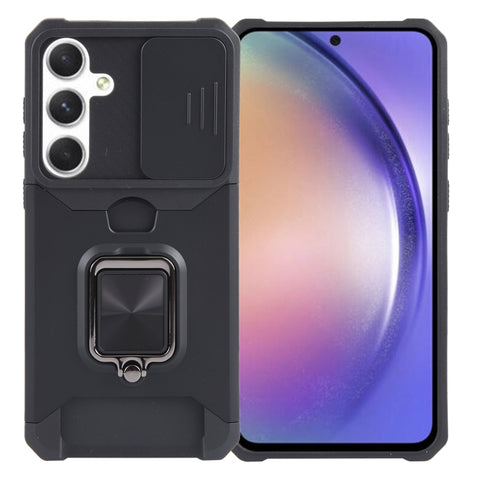 Camera Shield Card Slot PC+TPU Phone Case, For Samsung Galaxy S24 Ultra 5G, For Samsung Galaxy S23 FE 5G, For Samsung Galaxy A55, For Samsung Galaxy S24+ 5G, For Samsung Galaxy A35, For Samsung Galaxy S24 5G, For Samsung Galaxy A15, For Samsung Galaxy A25