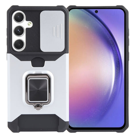 Camera Shield Card Slot PC+TPU Phone Case, For Samsung Galaxy S24 Ultra 5G, For Samsung Galaxy S23 FE 5G, For Samsung Galaxy A55, For Samsung Galaxy S24+ 5G, For Samsung Galaxy A35, For Samsung Galaxy S24 5G, For Samsung Galaxy A15, For Samsung Galaxy A25