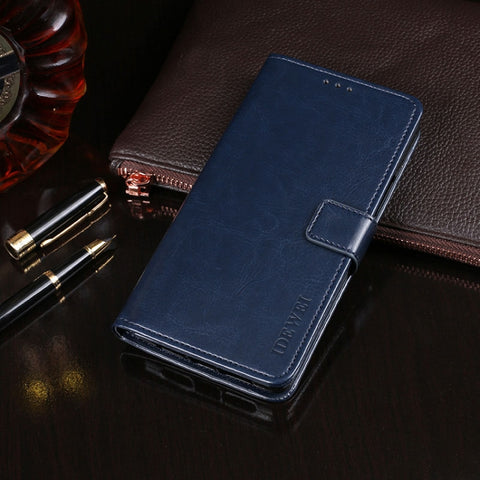 idewei Crazy Horse Texture Horizontal Flip Leather Case with Holder & Card Slots & Wallet, For OPPO Realme X3