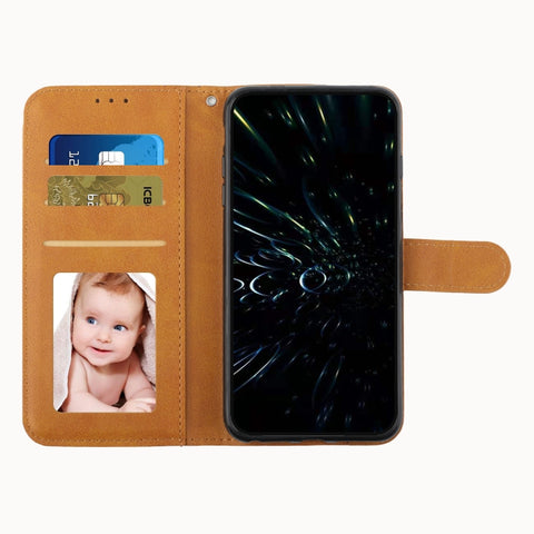Stitching Calf Texture Buckle Leather Phone Case, For Samsung Galaxy A05s