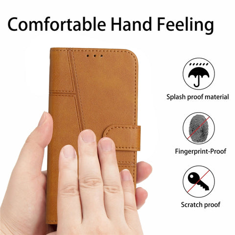 Stitching Calf Texture Buckle Leather Phone Case, For Samsung Galaxy A05s