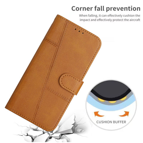 Stitching Calf Texture Buckle Leather Phone Case, For Samsung Galaxy A05s