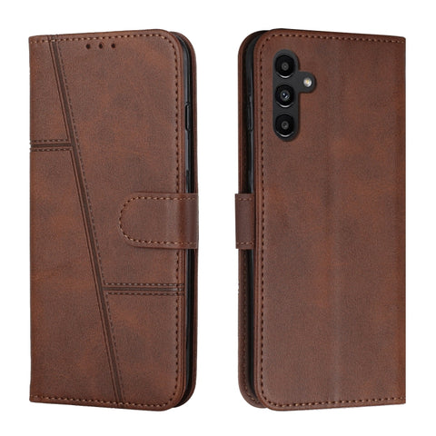 Stitching Calf Texture Buckle Leather Phone Case, For Samsung Galaxy A05s