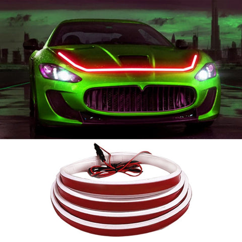Car Startup Scan Through Hood LED Daytime Running Atmosphere Light, 1.2m, 1.5m, 1.8m