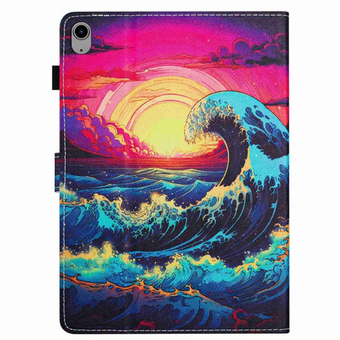 Painted Pattern Stitching Smart Leather Tablet Case, For iPad 10th Gen 10.9 2022, For iPad mini 2024 / mini 6, For iPad 11 Pro 2024 / 2020 / Air 4 10.9, For iPad 10.2 2020 / 2019, For iPad mini 5 / 4 / 3 / 2 / 1, For iPad 9.7 2018 / 2017