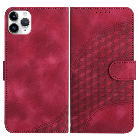 YX0060 Elephant Head Embossed Phone Leather Case with Lanyard, For iPhone 12 mini, For iPhone 11 Pro Max, For iPhone 11, For iPhone 11 Pro, For iPhone XS / X, For iPhone XR