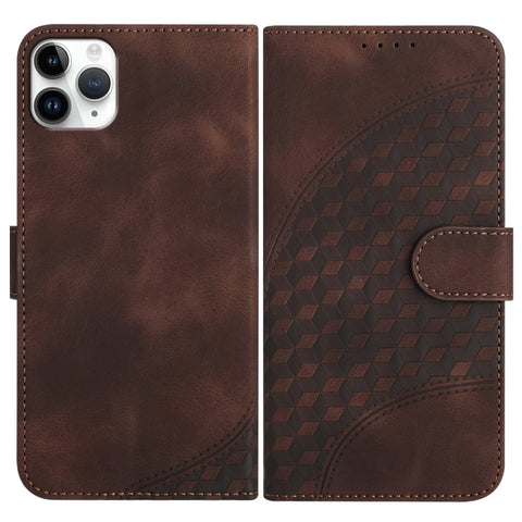YX0060 Elephant Head Embossed Phone Leather Case with Lanyard, For iPhone 12 mini, For iPhone 11 Pro Max, For iPhone 11, For iPhone 11 Pro, For iPhone XS / X, For iPhone XR