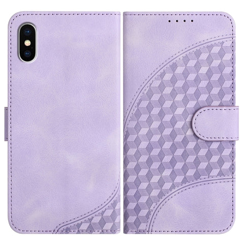 YX0060 Elephant Head Embossed Phone Leather Case with Lanyard, For iPhone 12 mini, For iPhone 11 Pro Max, For iPhone 11, For iPhone 11 Pro, For iPhone XS / X, For iPhone XR