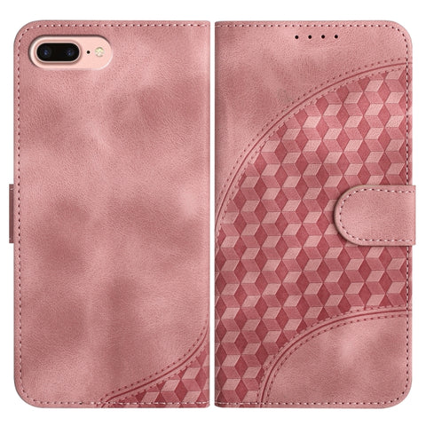 YX0060 Elephant Head Embossed Phone Leather Case with Lanyard, For iPhone XS Max, For iPhone 8 Plus / 7 Plus