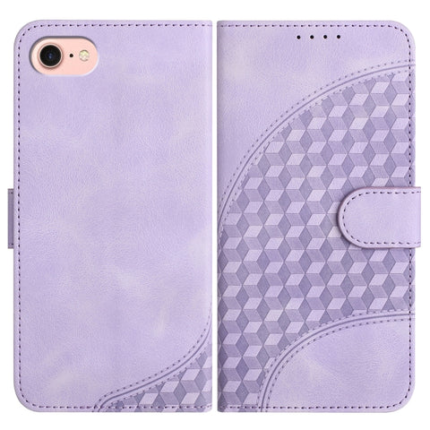 YX0060 Elephant Head Embossed Phone Leather Case with Lanyard, For iPhone 15, For iPhone 14 Plus, For iPhone 14, For iPhone 14 Pro, For iPhone 14 Pro Max, For iPhone SE 2022/SE 2020/6/7/8