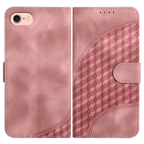 YX0060 Elephant Head Embossed Phone Leather Case with Lanyard, For iPhone 15, For iPhone 14 Plus, For iPhone 14, For iPhone 14 Pro, For iPhone 14 Pro Max, For iPhone SE 2022/SE 2020/6/7/8