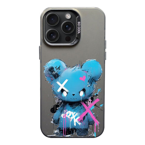 Color Ink Frosted PC+TPU Phone Case, For iPhone 15 Pro Max, For iPhone 15 Pro, For iPhone 15 Plus