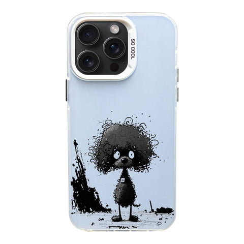 Color Ink Frosted PC+TPU Phone Case, For iPhone 15 Pro Max, For iPhone 15 Pro, For iPhone 15 Plus