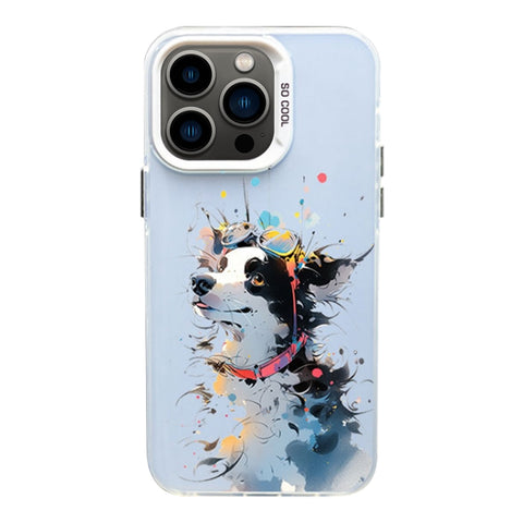 Color Ink Frosted PC+TPU Phone Case, For iPhone 12 Pro Max, For iPhone 12 Pro, For iPhone 11 Pro Max