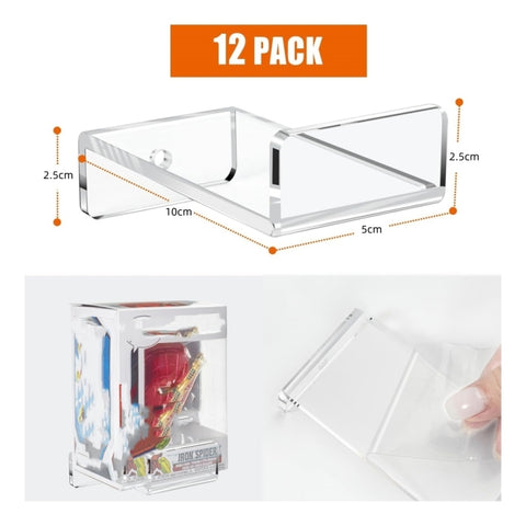 YX075 6pcs / Set Acrylic Storage Rack Anime Ornaments Wall Mounted Display Bracket, YX075